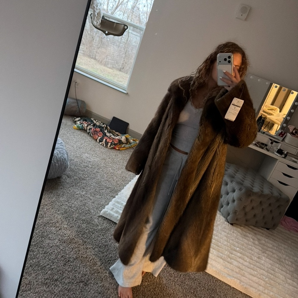 Nutria fur coat